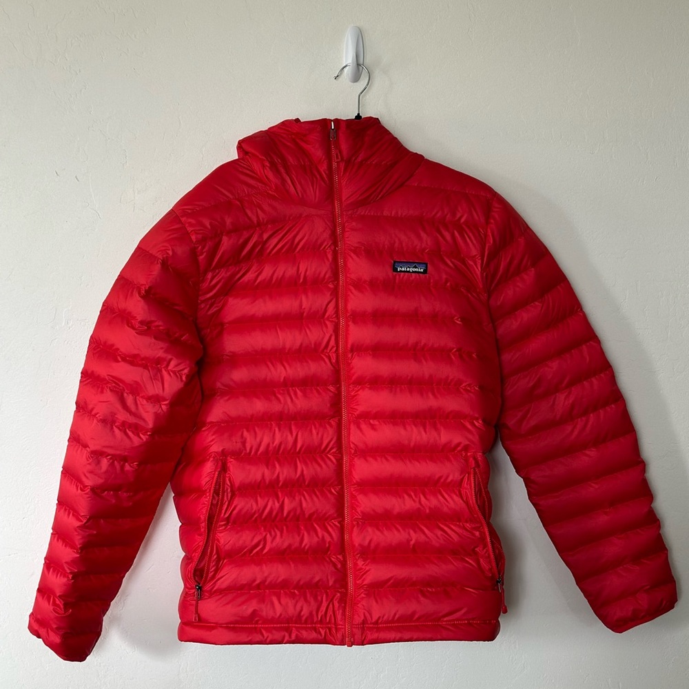 Patagonia Red Down Sweater Hoody